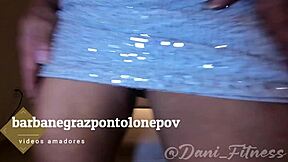 woman showing her body to camera