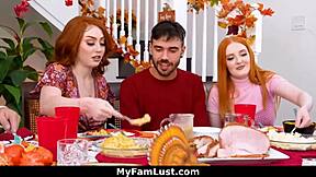 Intense Threesome: Nate Cums on Face and Tits!