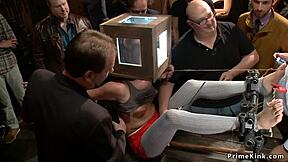 Redhead and blonde subs, want to be banged publicly?