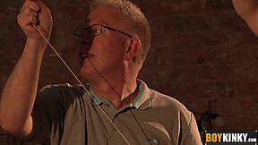 sebastian likes strings and has big balls uncut penis