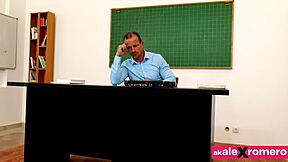 Detention Classroom Quickie Turns Into Wild Cowgirl Ride