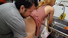 husband arrives and devours my wet pussy