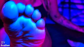 Latina Paola Chokes While Deepthroating And Licking Her Toes In Heels