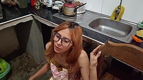 husband arrives and devours my wet pussy