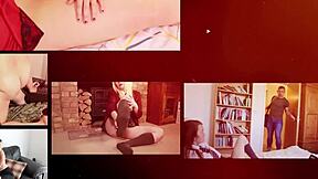 The young british redhead next door eagerly sucks and swallows cum from her neighbor