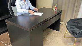 this slutty wife takes a facial to get the job interview