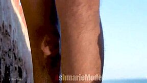 Hairy bush battles micro bikini in wild public twerking dance