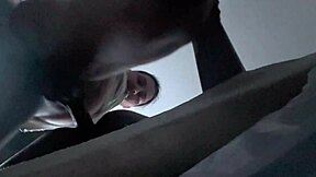 The camera fell but we kept our passionate doggystyle sex until she squeezed the creampie out