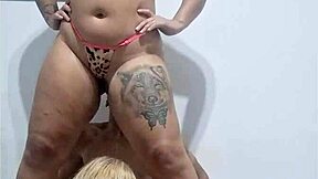 Emo slut milf threesome blowjob with virgin