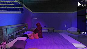 you fucking that blonde bimbo in roblox?