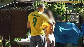 Brazilian Teen Bent Over For Doggystyle Pussy Destruction. Cumshot Follows At Home.