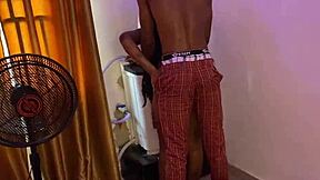 stepsister stuck in machine gets hardcore doggystyle fuck with monster cock