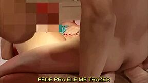 Hot Chubby Housewife Moans Giving Big Ass to Young Man in Front of Husband!