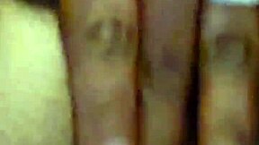 Ebony wife self-pleases her ass in amateur video.