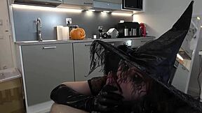 Sexy Witch Stole Cum For Her Potion With Moaning Goth Babe