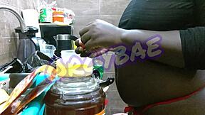 Swinger Wives Swap for Wild Ebony Group Action in Thongs