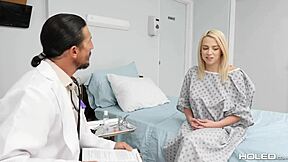 doc examines madison's tight butthole with his cock