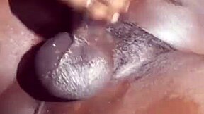 Big black dick surprises with outdoor cum in mouth