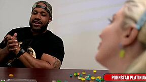 Blonde Hoe Massages Big Cock With Her Ass