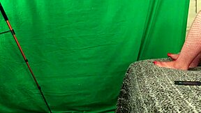 Granny Carmen's surprising double creampie in doggy and missionary from POV close up