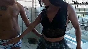 Pervert delivers strong assfuck to pretty pornstar with big clit