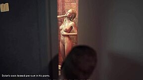 A wife and her mother-in-law play a game involving their big tits and milf bodies