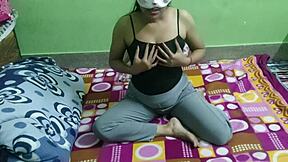 Shikha craves her vibrator to please that wet pussy