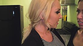 Hot blondes lick wet pussies in steamy first-time action