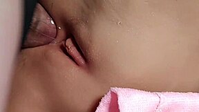 sliding into her ass, spraying cum all over her tight doll body