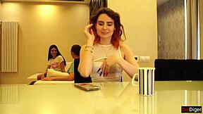 horny swingers swap wives and bang hard on shared bed