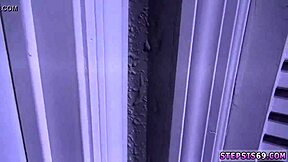 Blonde big blue eyes first time taboo with step sis