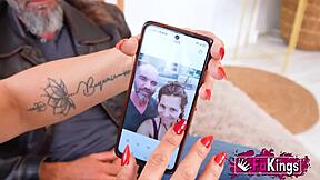 big-titted milf melina sanz rides cock while husband watches