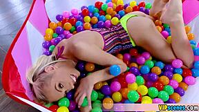 This Cute Blonde Teen Hides a Petite Frame Ready for Play