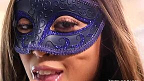 Alexia Anders Undresses In Cosplay Striptease, Ripping Clothes For Solo Masturbation