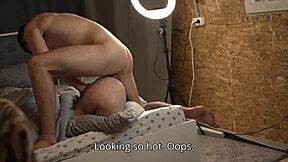 Stepsister Catches Stepbrother Fucking Sex Doll