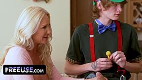 Stepmom And Stepaunts Offer Wet Pussies For Spoiled Spikey's Every Desire