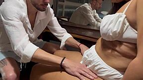 Doctor fucks wheelchair-bound patient in office during anal consultation, moaning to orgasm