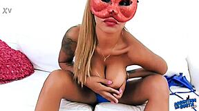 huge ass latina deepthroats daddy in lingerie catsuit!