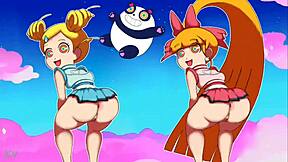 The Powerpuff Girls Teens Twerk in Thongs