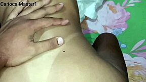 skinny teen girl from the gas station gets pounded by big black cock in amateur one-on-one session, reaching intense orgasm with natural tits bouncing