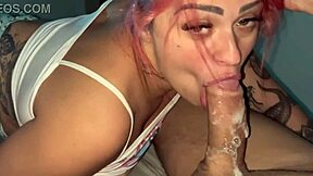 Slut Moans For Monster Cock Blowjob And Cum In Mouth
