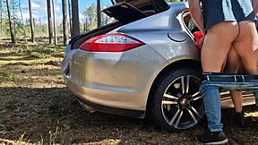 Caught Fucking in Forest! How Did This Slutty Wife End Up with a Bodybuilder? Wild Scene!