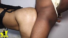 Black ninja rocks neighbor hard with monster cock and cums inside