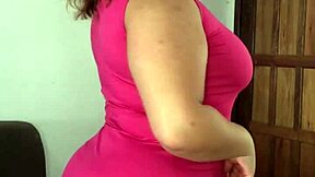 Is the Young Girl Masturbating Her Big Tits on Sofa?