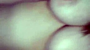 A blonde amateur with big tits performs deepthroat blowjob and rides a small cock in homemade scene