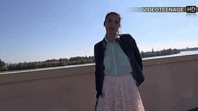 i’m so excited lovely justine tries her first anal casting