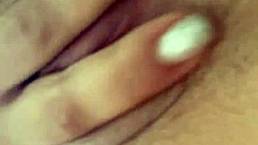 Apolonia touches her tight pussy with horny fingers