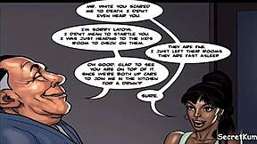 Cheating Husband Fucks Ebony Maid In Kitchen 😏