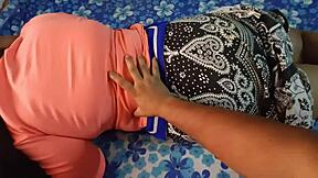 cheating desi girlfriend enjoys lover in hotel room