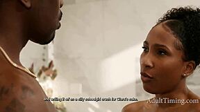 What’s Hotter Than a Steamy Shower with Wife’s Ebony Friend at AdultTiming?
